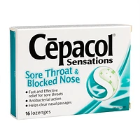 Cepacol Sensations Lozenges Sore Throat and Nose  - 16s