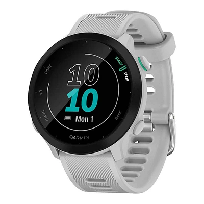 Garmin Forerunner 55 GPS Fitness Smartwatch - White - 010-02562-01