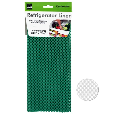 Cushioned Refrigerator Liners - Green/White