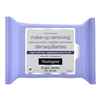 Neutrogena Make-up Removing Cleansing Cloths Night Calming - 25s