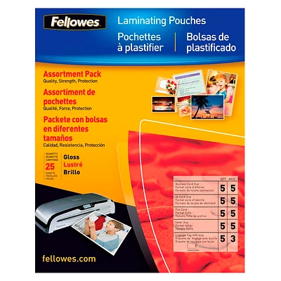 Fellowes Laminating Pouch Starter Kit - 25 pack