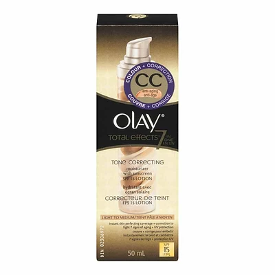 Olay CC Cream Total Effects 7-in-1 Tone Correcting Moisturizer with SPF 15 - Light to Medium - 50ml