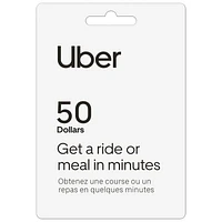 Uber $50 Gift Card