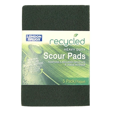 London Drugs Heavy Duty Scour Pads - 6 x 4inch - 5s