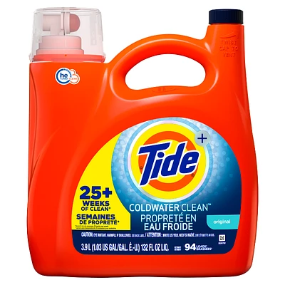 Tide 2x High Efficiency Coldwater Liquid Laundry Detergent - 4.55L