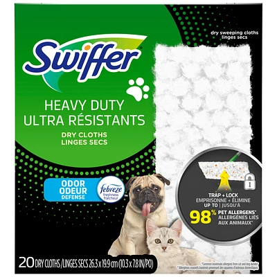 Swiffer Sweeper Heavy Duty Dry Sweeping Cloths - 20's