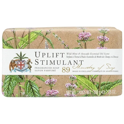 Natural Wellbeing Soap - Uplift - Wild Mint & Avacodo - 200g