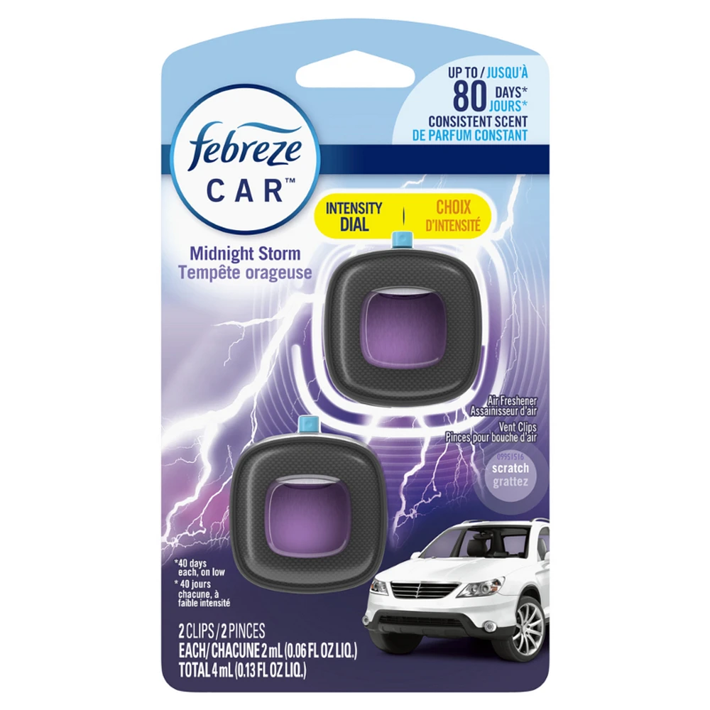 Febreze Auto Midnight Storm - 2 Count