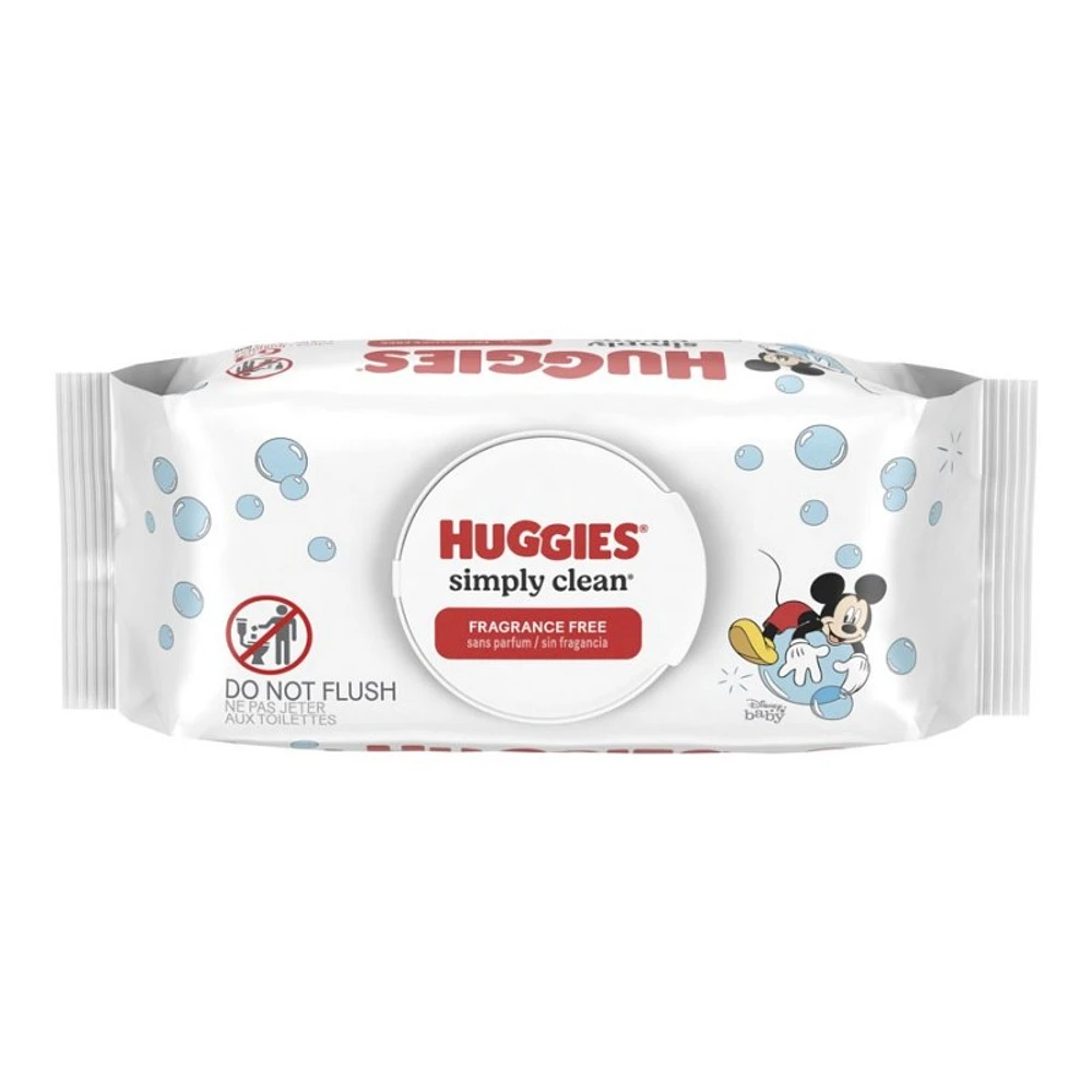 Huggies Simply Clean Baby Cleaning Wipes - 64 Wipes