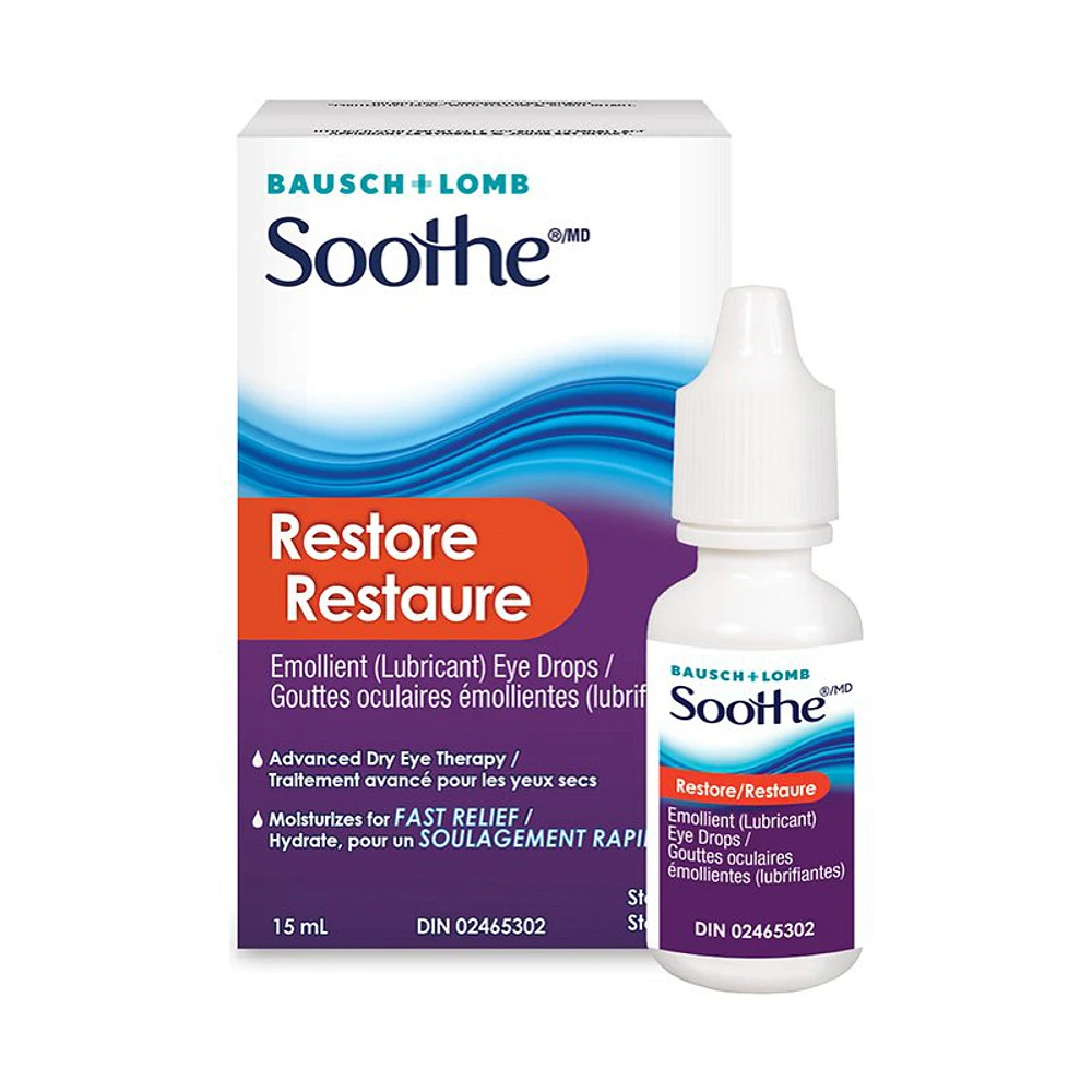 Bausch + Lomb Soothe Restore Advanced Eye Drops - 15ml