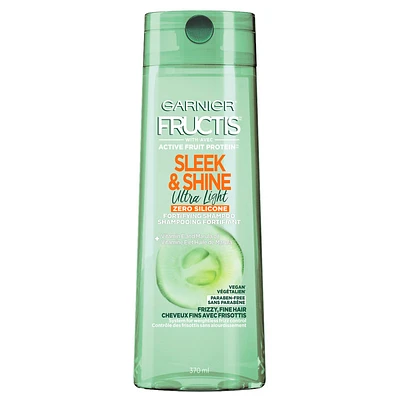 Garnier Fructis Sleek  and Shine Ultra Light Shampoo - Zero Silicone - 370ml
