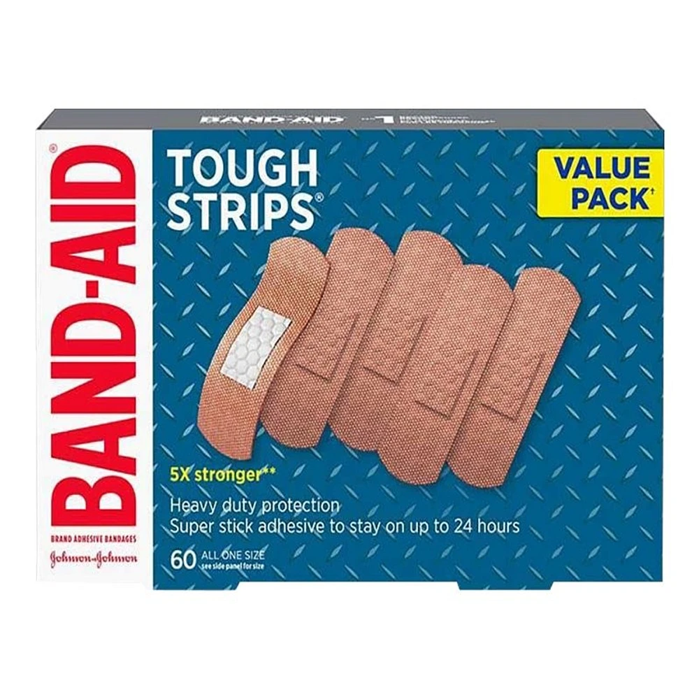 BAND-AID Tough Strips Value Pack Bandages - 60's