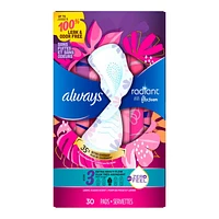 Always Radiant Sanitary Pads - Extra Heavy - Size 3 - 30's