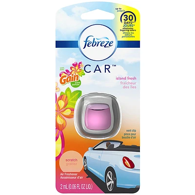 Febreze Car Air Freshener with Gain Scent - Island Fresh - 2ml