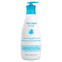 Live Clean Baby Tearless Shampoo & Wash - 750ml