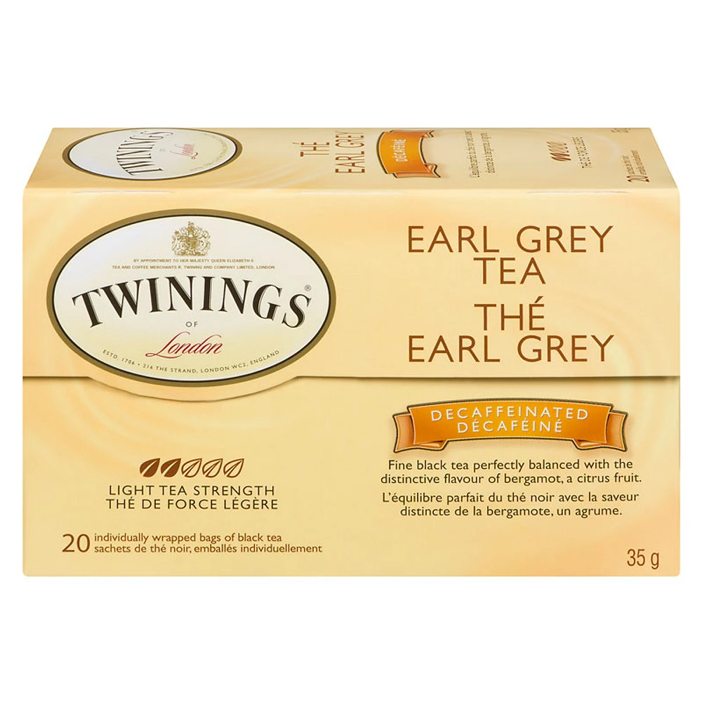 Twinings Decaffeinated Earl Grey Tea - 20s