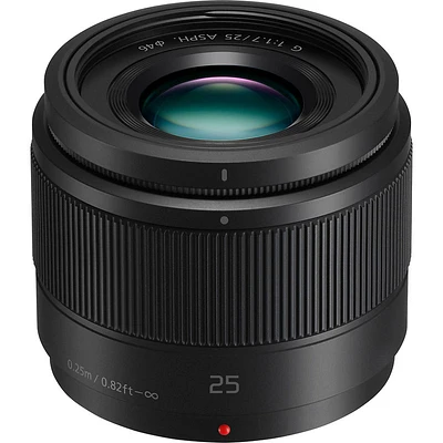 Panasonic LUMIX G 25mm F1.7 Lens - Black - HH025