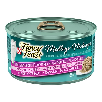 Fancy Feast Wet Cat Food - White Meat Chicken Florentine - 85g