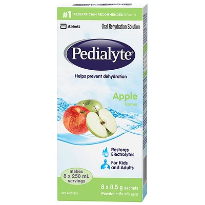 Pedialyte Powder - Apple - 8 x 8.5g