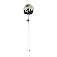 Moonrays Solar Rustic Stick Light - Wolves - 25685MR