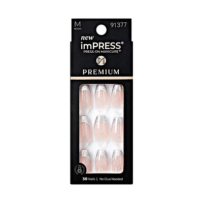 ImPRESS Press-on Manicure Premium False Nails Kit - Medium - Coffin - Memory Lane - 30's