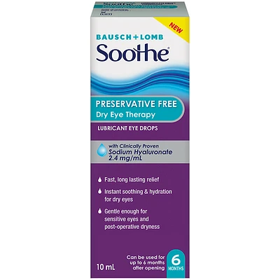 Bausch & Lomb Soothe Dry Eye Therapy Lubricant Eye Drops - 10ml