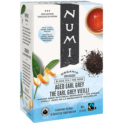 Numi Organic Black Tea - Aged Earl Grey - 18s