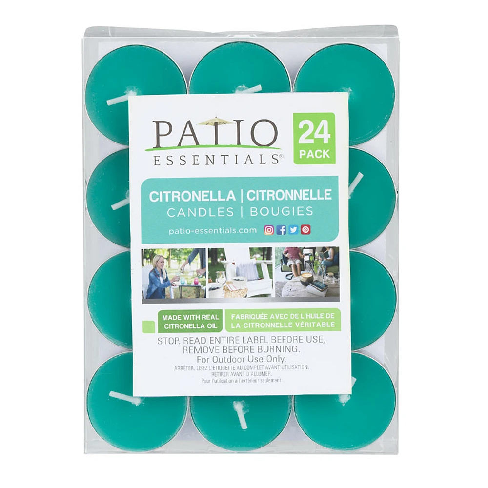 Patio Essentials Citronella Candles - 24's