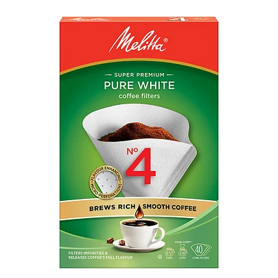 Melitta Coffee Filters - No.4 - White - 40s