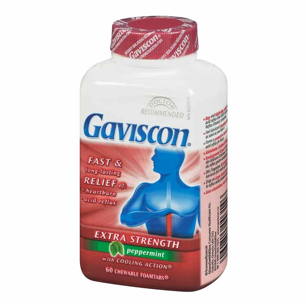 Gaviscon Tablets - Extra Strength - Peppermint - 60s