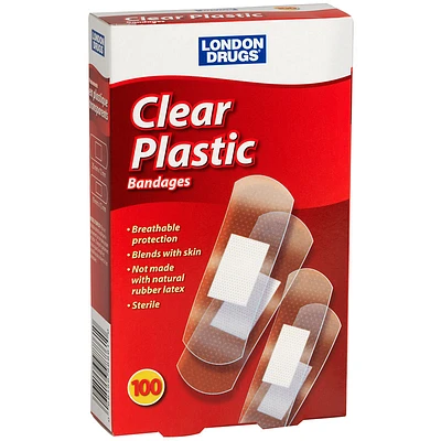 London Drugs Clear Plastic Bandages - 100's