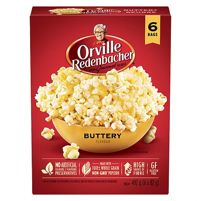 Orville Redenbacher's Buttery Microwave Popcorn - 6 pack