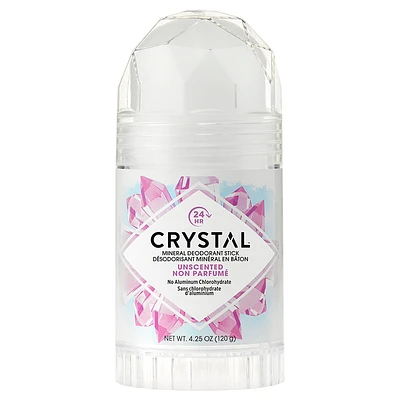 Crystal Mineral Deodorant Stick - Unscented - 120g