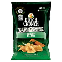 Dutch Crunch Kettle Cooked Potato Chips - Jalapeno & Cheddar - 200g