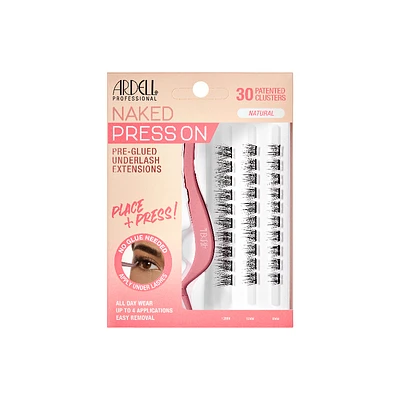 Ardell Naked Press On Pre-Glues Underlash Extentions - Natural - 30s