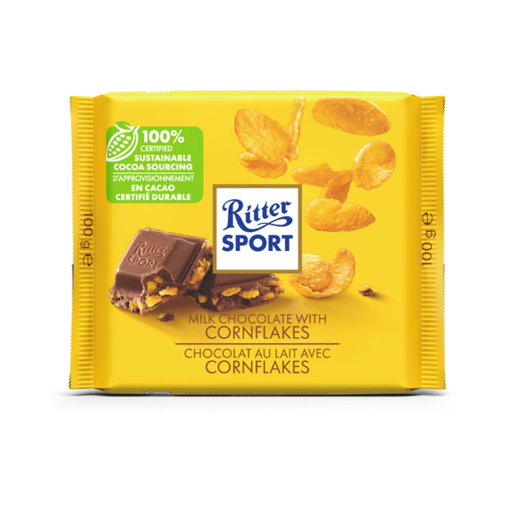 Ritter Sport - Milk Chocolate with Cornflakes - 100g