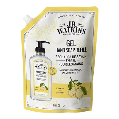 J.R. Watkins Gel Soap Refill - Lemon - 1L