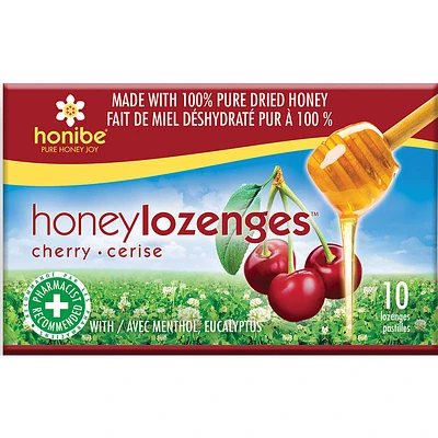 Honibe Honey Lozenges Wild Cherry - 10s