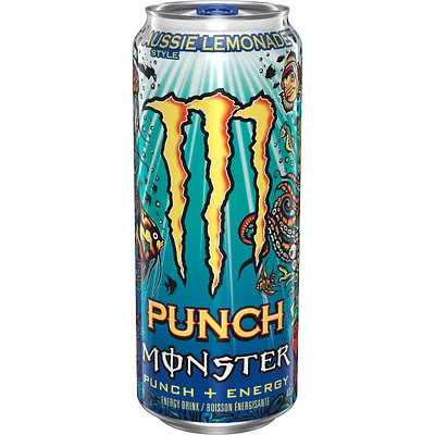 Monster Punch + Energy Drink - Aussie Lemonade - 473ml