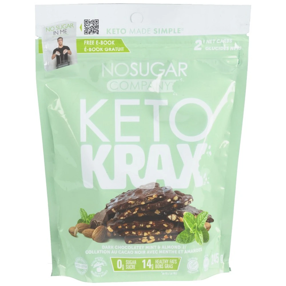 No Sugar Keto Krax Mint & Almond - 245g