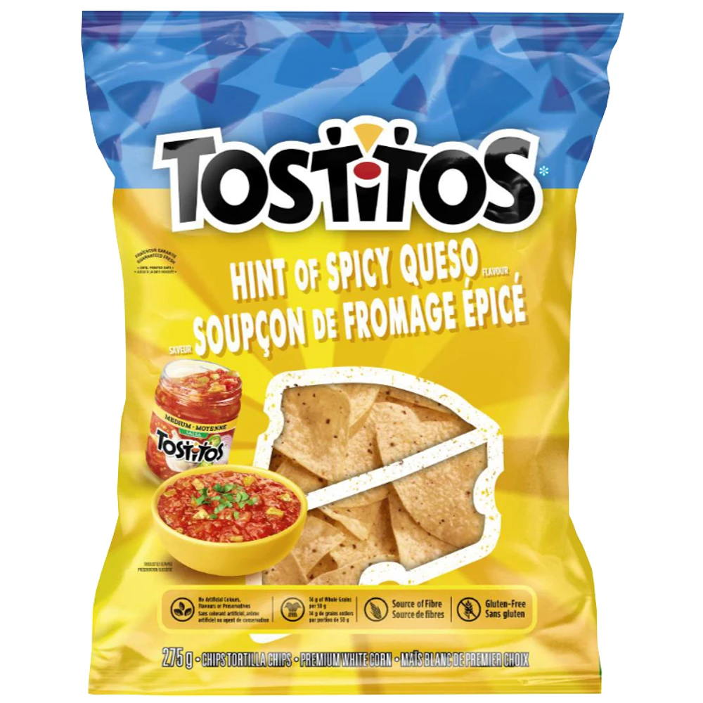 Tostitos Hint of Spicy Queso Chips - 275g