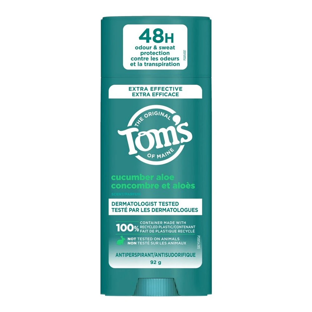 Tom's of Maine Antiperspirant - Cucumber Aloe - 92g