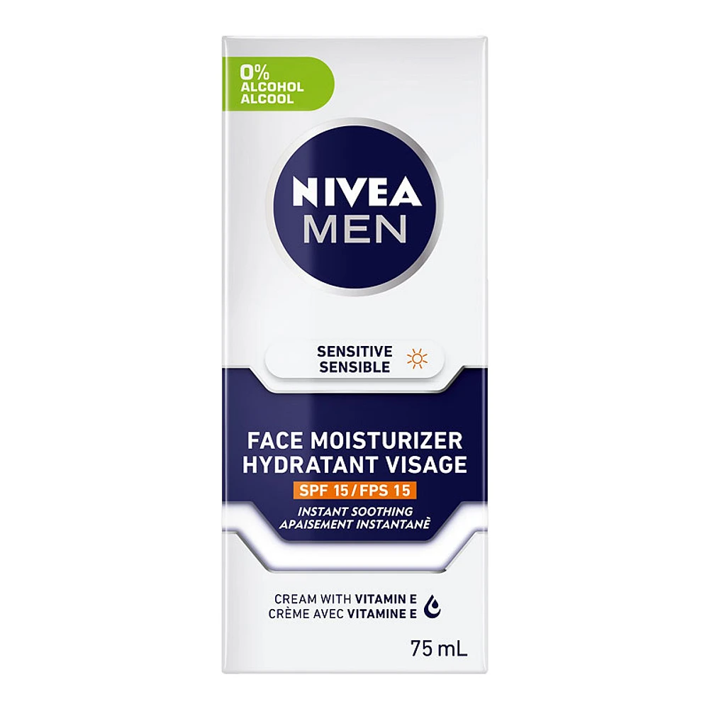 Nivea Men Face Moisturizer with SPF 15 - Sensitive - 75ml