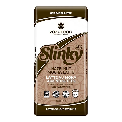 Zazubean Slinky Oat-Based Latte - Hazlenut Mocha - 80g