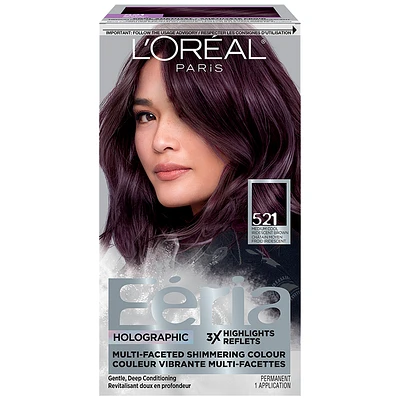 L'Oreal Feria Holographic Hair Colour - 521 Medium Cool Iridescent Brown