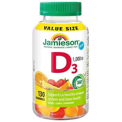 Jamieson Vitamin D3 Gummies - 1000 IU