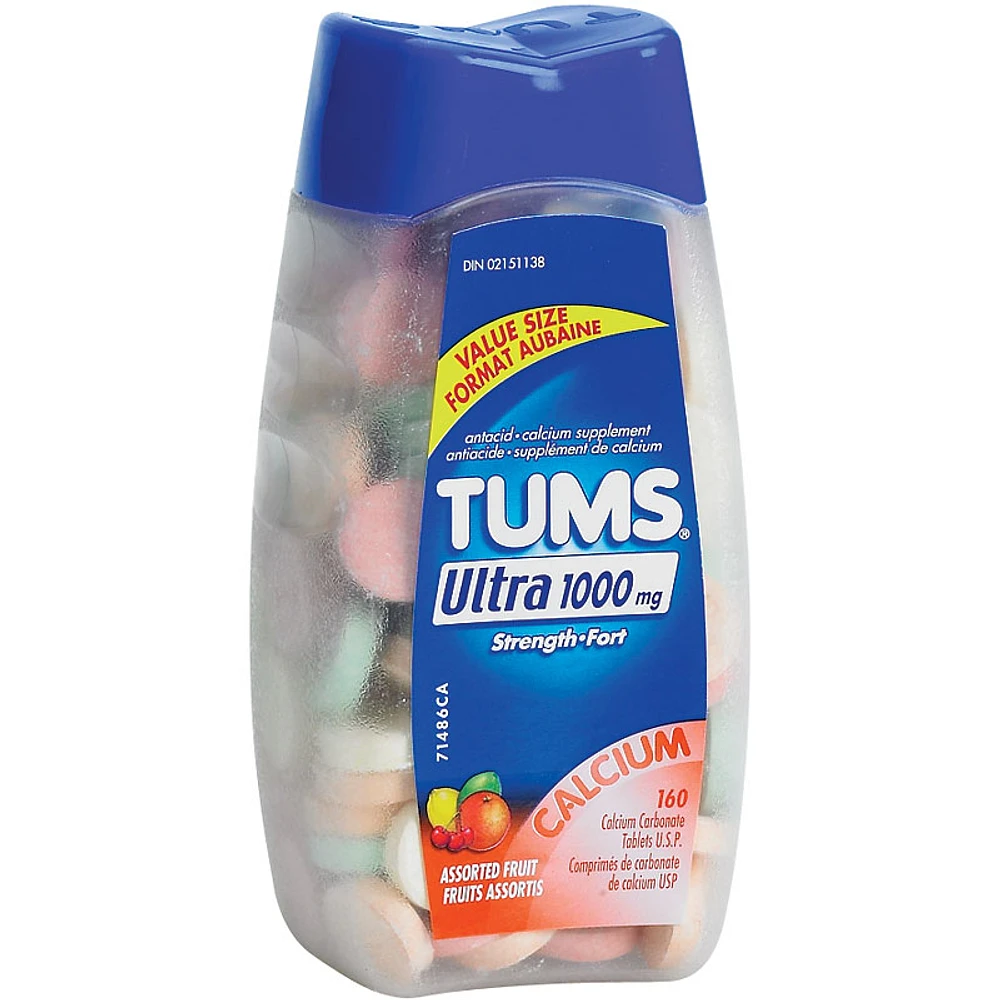 Tums Ultra - Assorted Fruit Flavors - 160s