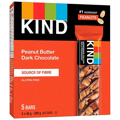 Kind Nut Bars - Peanut Butter & Dark Chocolate - 5x40g