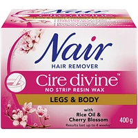 Nair Hair Remover Cire Devine Resin Wax - Leg & Body - 400g