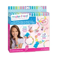 Make It Real Pop! Shake! Twist! DIY Bracelet Kit - 171 pieces - 9.4 x 1.4 x 10.4 Inches